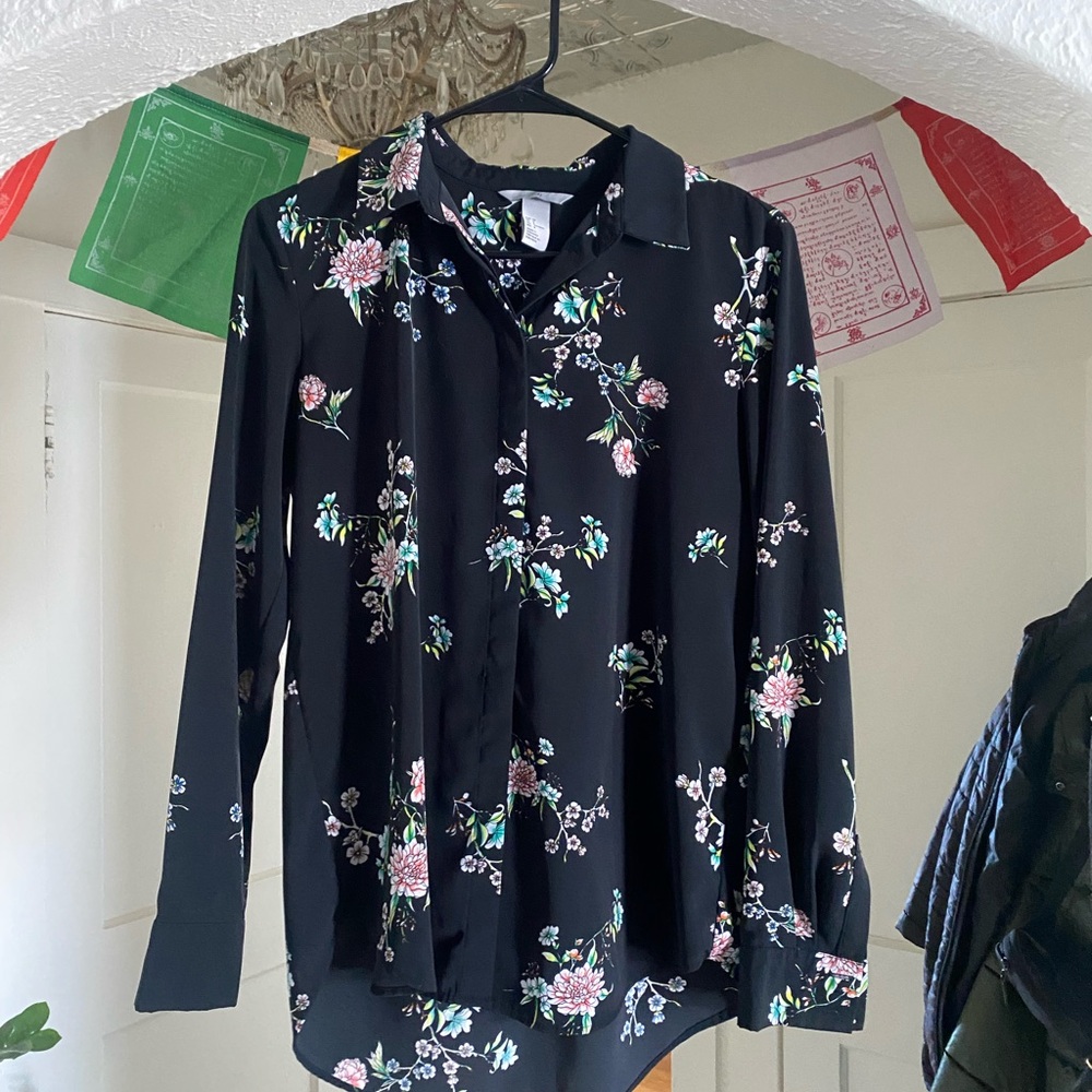 Floral H&M button down.